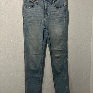 Madewell High Rise Stovepipe Denim Blue Jeans Stretch Womens US 29T